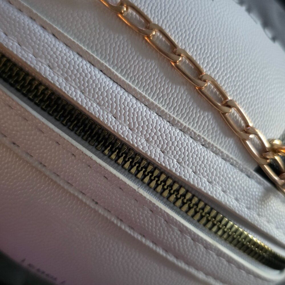 White Football‑Style Crossbody Bag - NEW - Picture 3 of 5